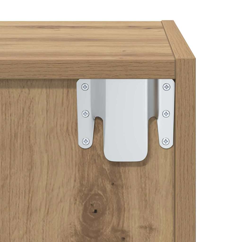 Conjunto de móvel de TV Carvalho Artesanal 37 x 37 x 72 cm