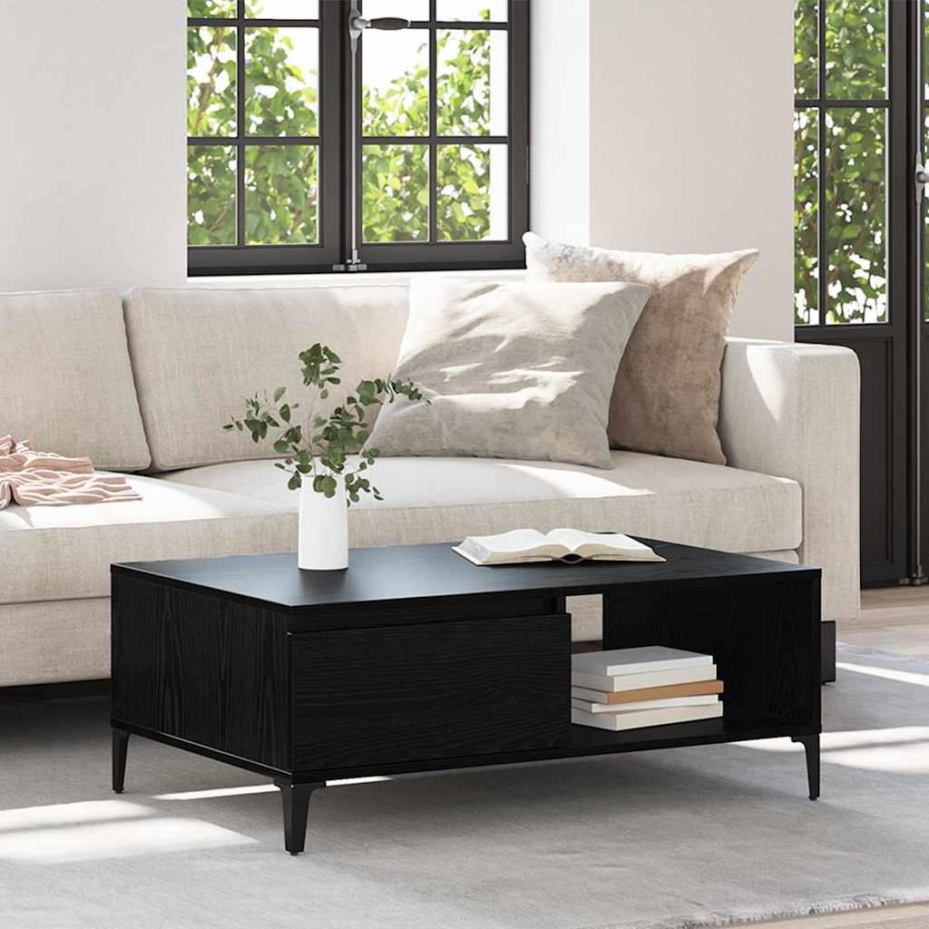 Mesa de centro Carvalho preto 90 x 60 x 35 cm