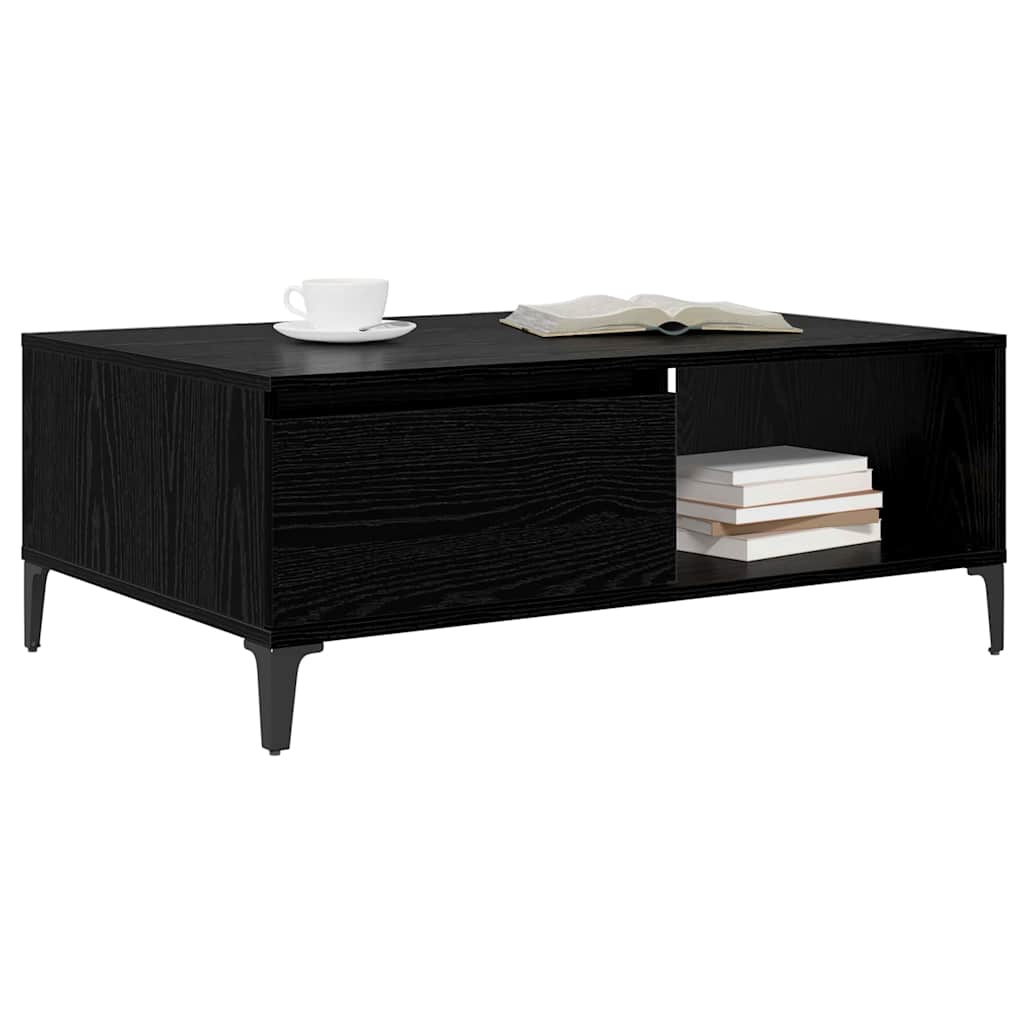 Mesa de centro Carvalho preto 90 x 60 x 35 cm
