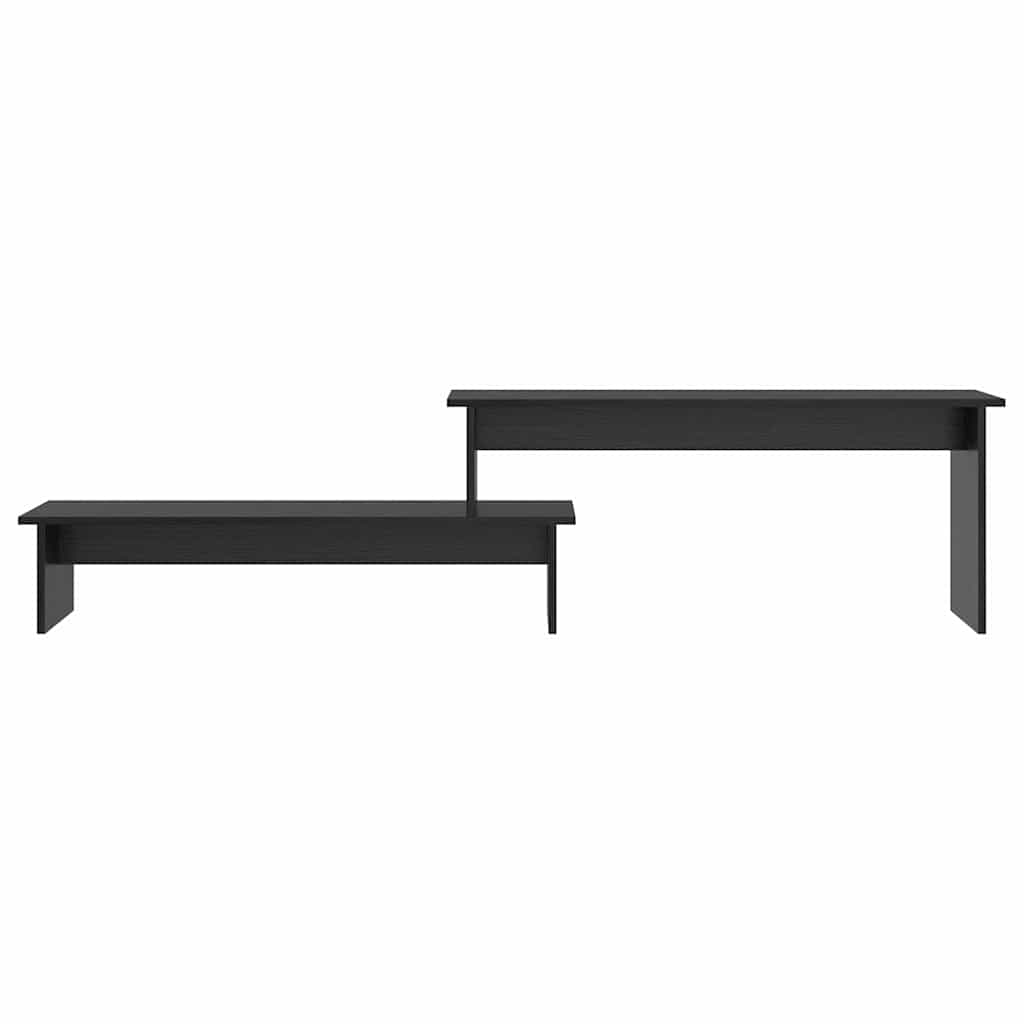 Conjunto de móvel de TV Carvalho Preto 180 x 30 x 43 cm