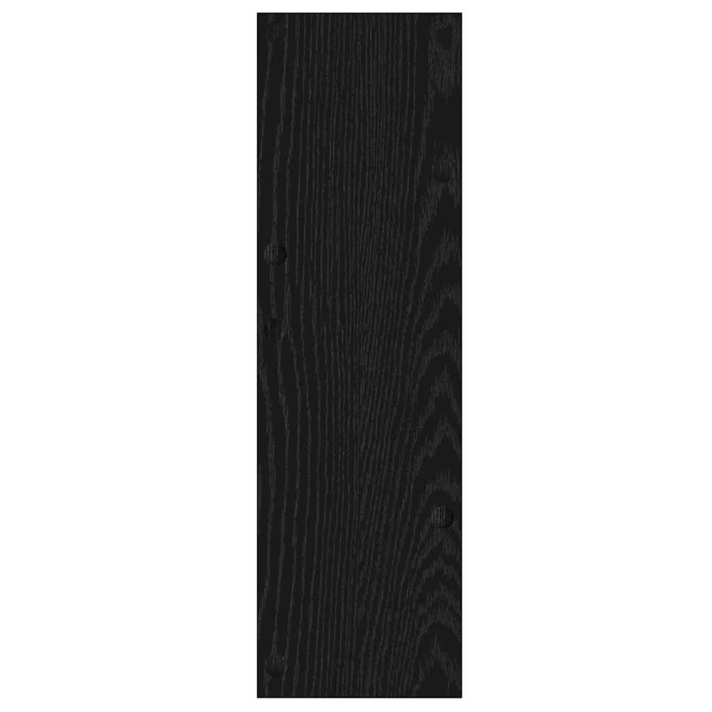 Armário para Sapatos de Parede Carvalho Preto 60 x 18 x 60 cm