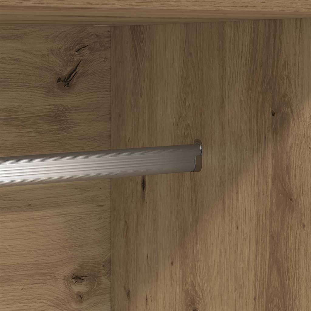Guarda-roupa com prateleira artisian oak 82,5 x 51,5 x 180 cm
