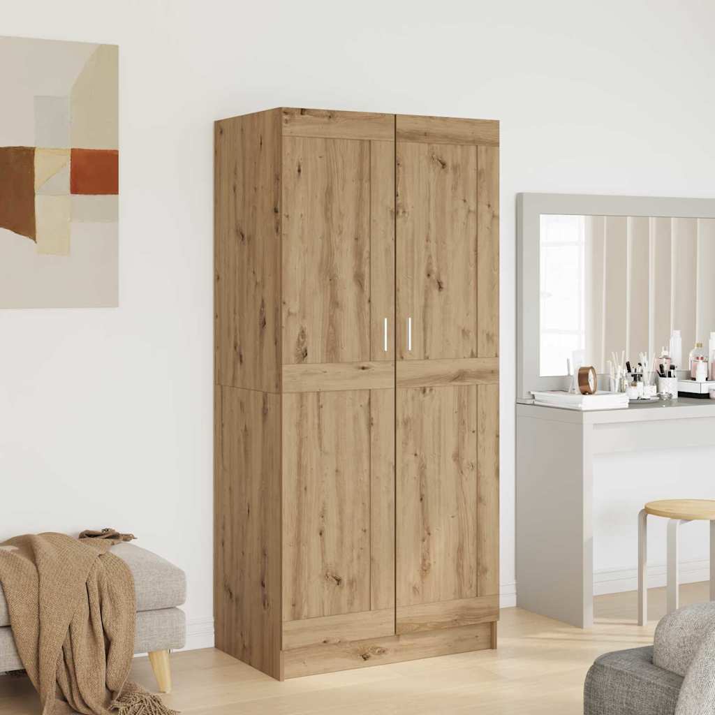 Guarda-roupa com prateleira artisian oak 82,5 x 51,5 x 180 cm