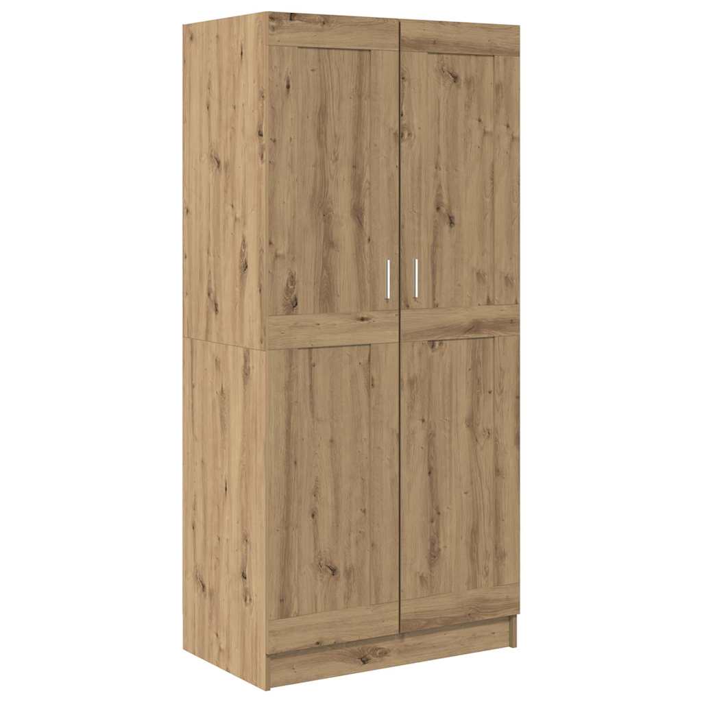 Guarda-roupa com prateleira artisian oak 82,5 x 51,5 x 180 cm