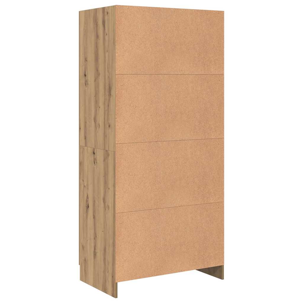 Guarda-roupa com prateleira artisian oak 82,5 x 51,5 x 180 cm