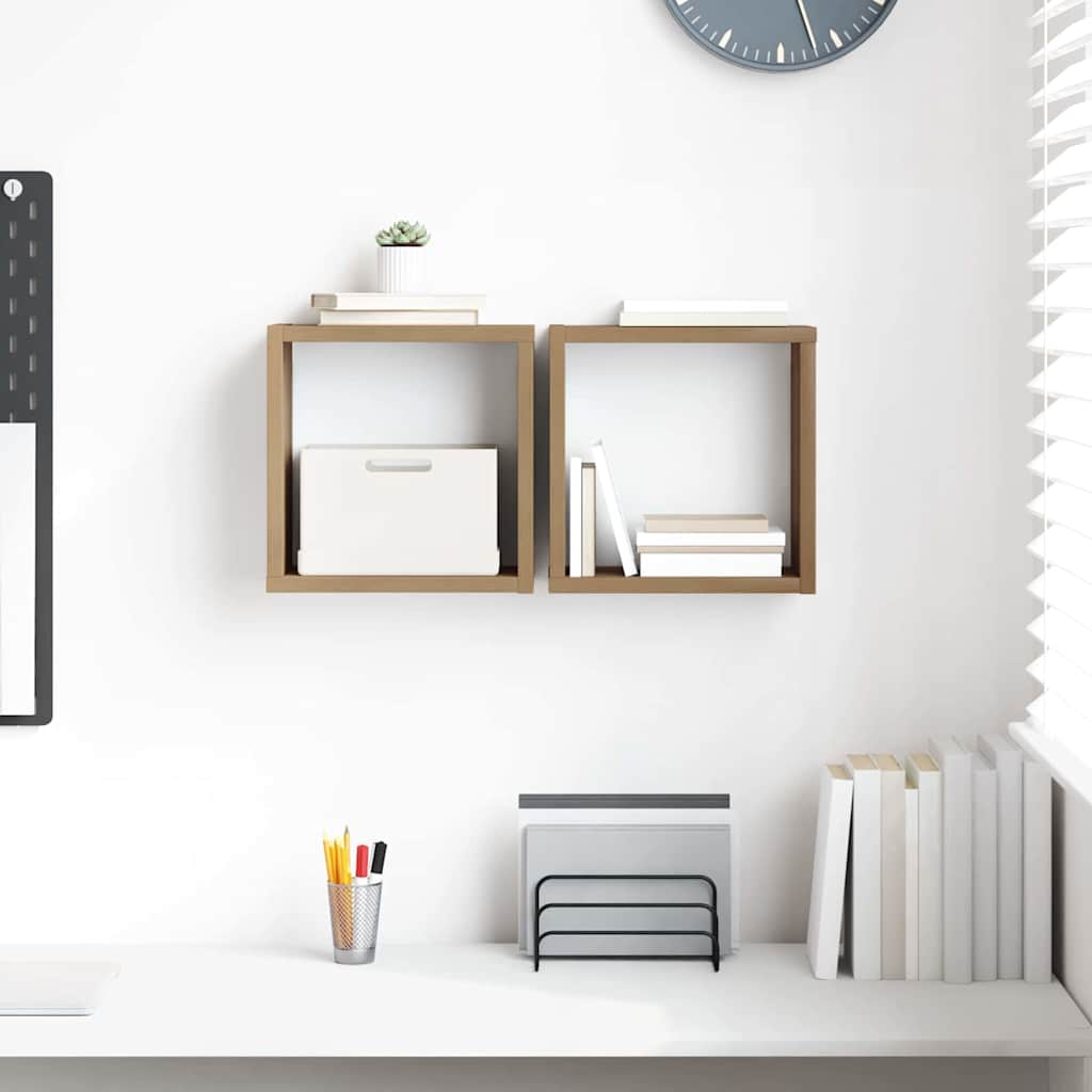 Prateleiras de Parede 2 pcs carvalho artisiano 26 x 15 x 26 cm