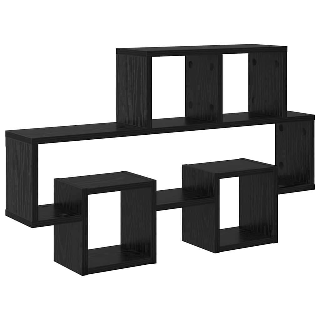 Prateleira de Parede Carvalho preto 82 x 15 x 51 cm
