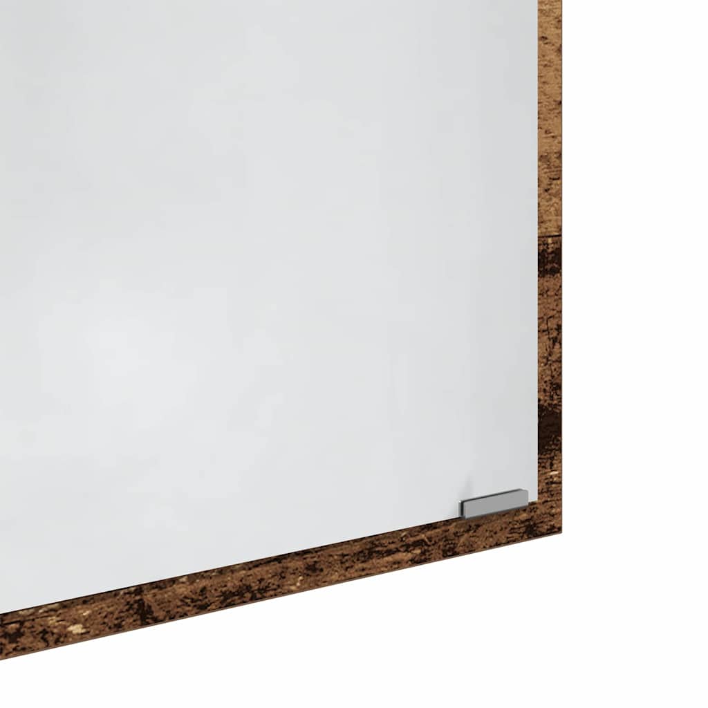 Espelho de banheiro LED Madeira antiga 40 x 8,5 x 37 cm