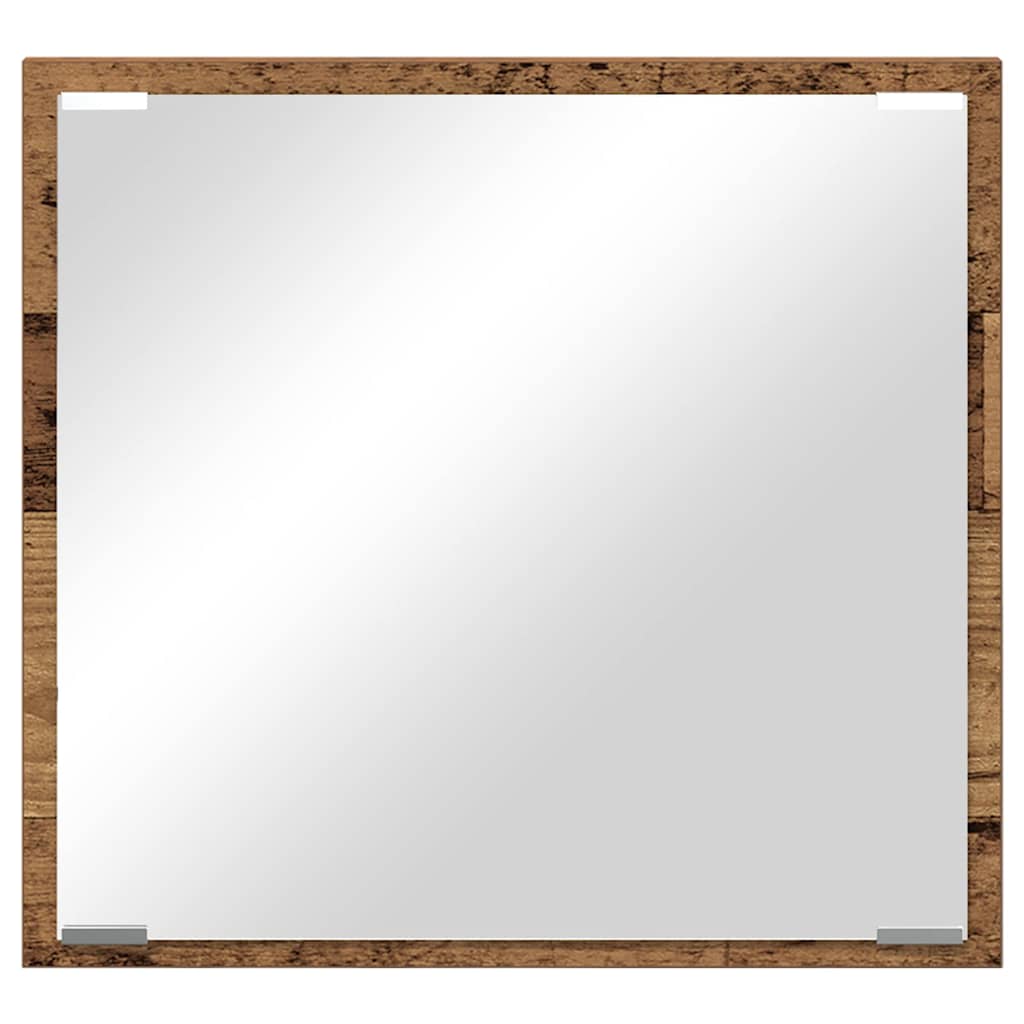 Espelho de banheiro LED Madeira antiga 40 x 8,5 x 37 cm