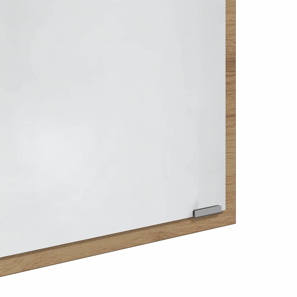 Espelho de banheiro LED carvalho artisiano 40 x 8,5 x 37 cm