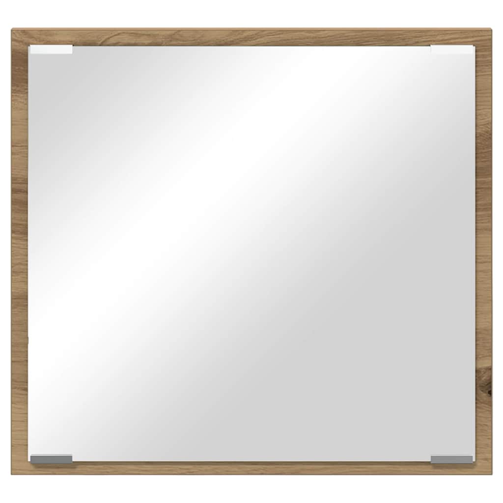 Espelho de banheiro LED carvalho artisiano 40 x 8,5 x 37 cm