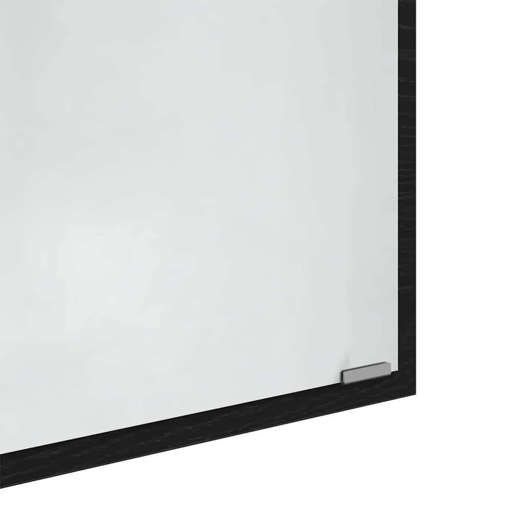Espelho de banheiro LED Carvalho preto 40 x 8,5 x 37 cm