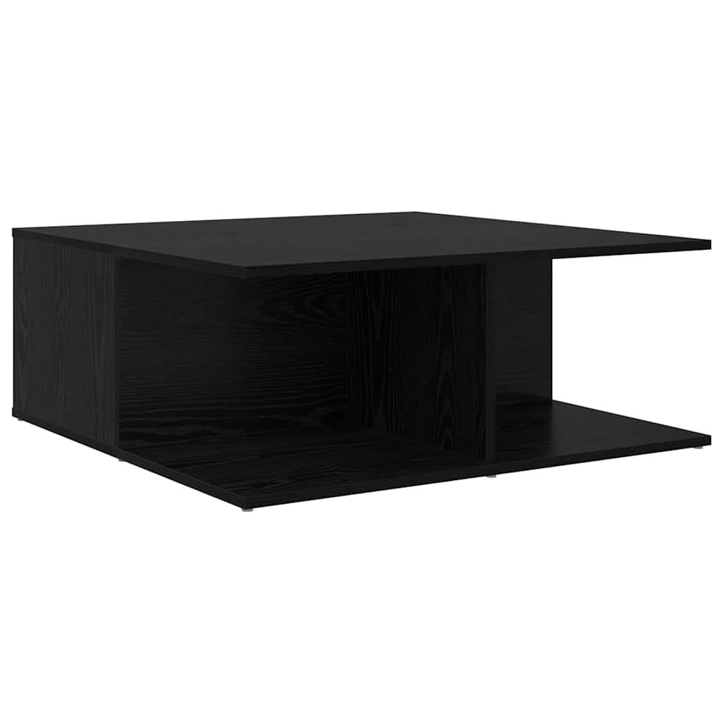 Mesa de centro com gaveta Carvalho preto 80 x 80 x 31 cm