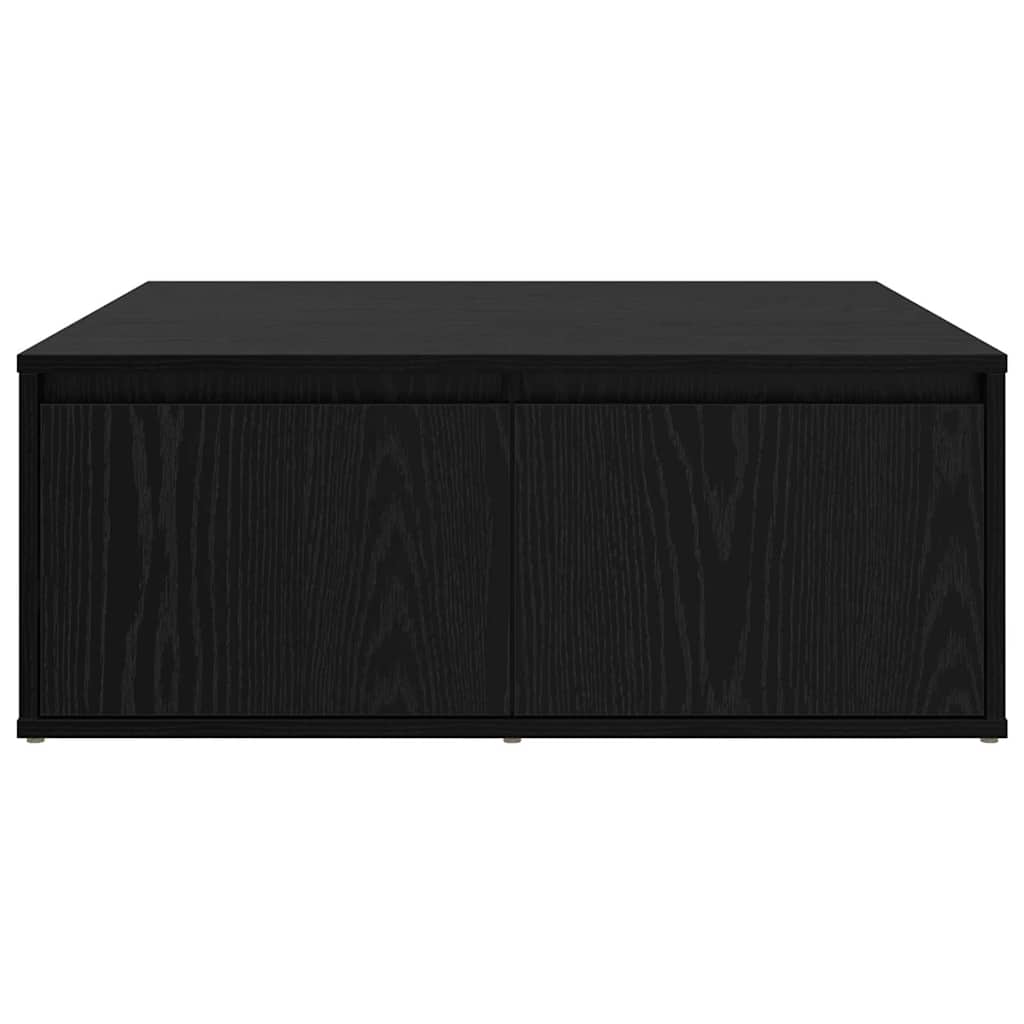 Mesa de centro com gaveta Carvalho preto 80 x 80 x 31 cm