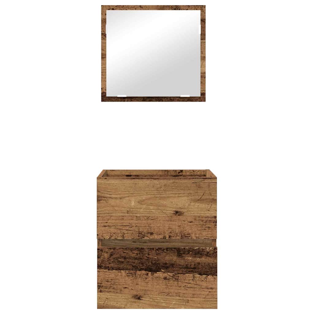 Armário de Banheiro com gaveta Madeira Antiga 41 x 38.5 x 45 cm