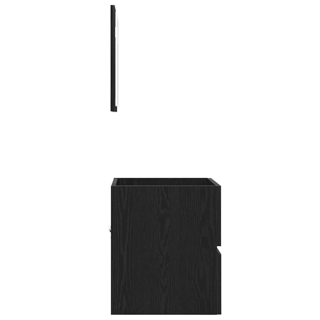 Armário de Banheiro com gaveta Carvalho Preto 41 x 38.5 x 45 cm