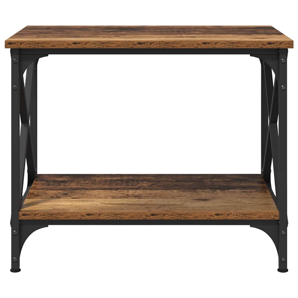 Mesa Lateral Castanho Madeira processada