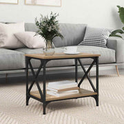 Mesa Lateral Castanho Madeira processada