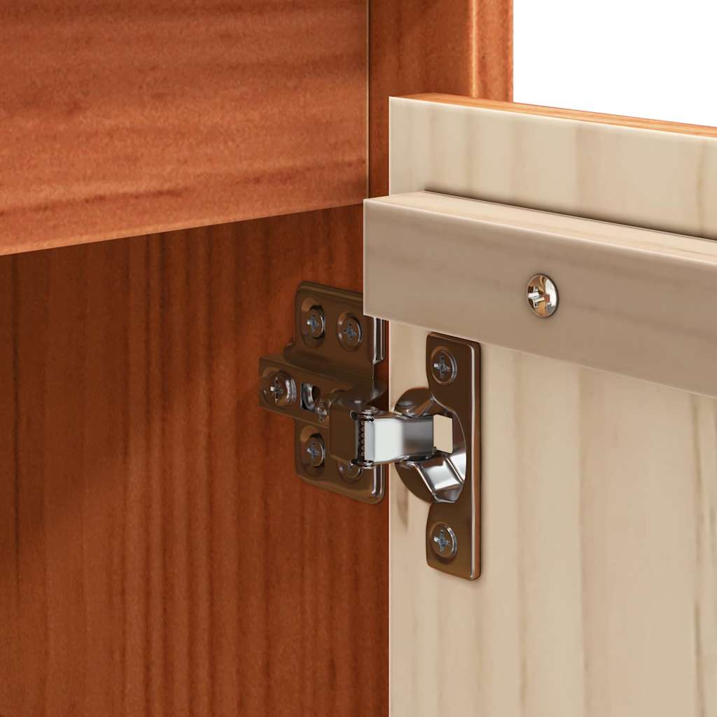 Buffet Castanho-mel 70 x 34 x 80 cm Madeira de pinho maciça