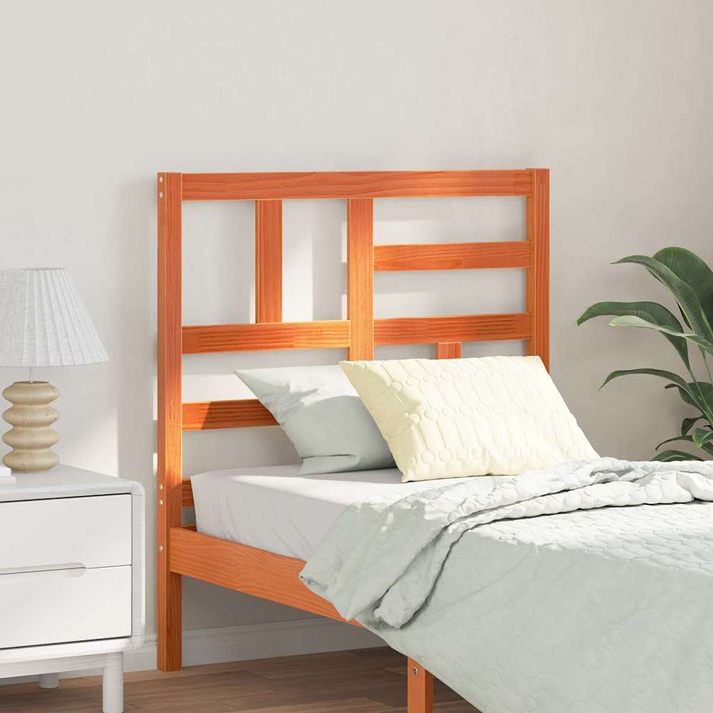 Cabeceira de Cama com cabeceira Castanho-mel 145.5 x 4 x 104 cm