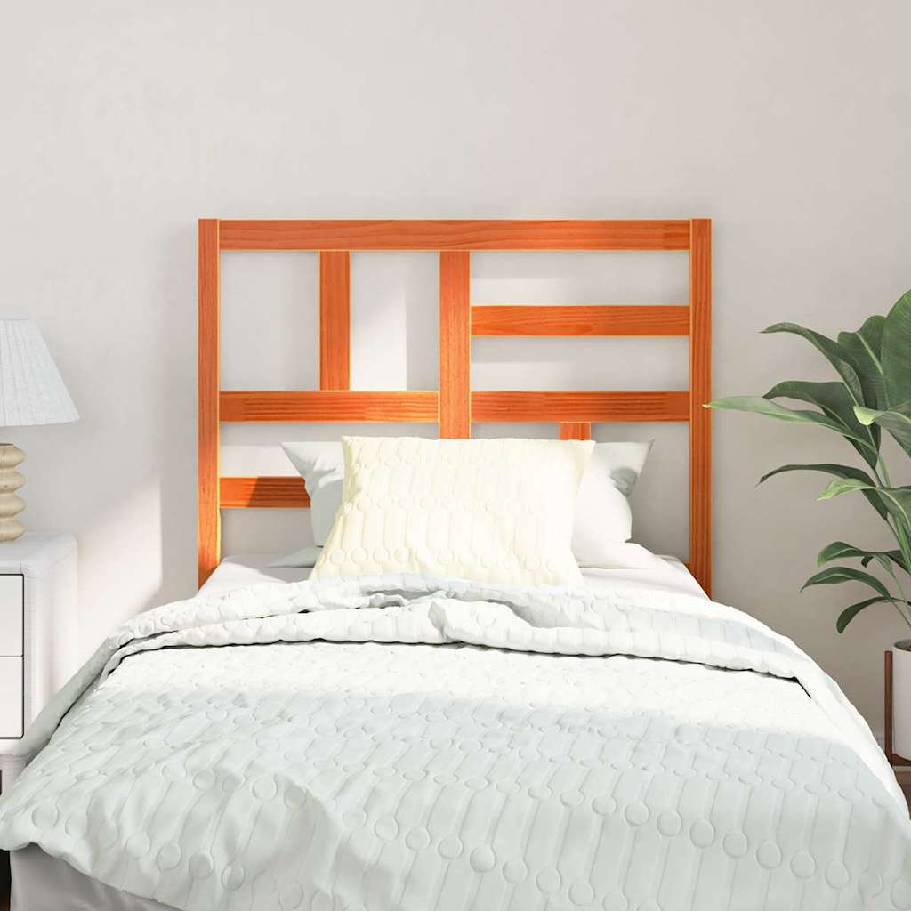 Cabeceira de Cama com cabeceira Castanho-mel 145.5 x 4 x 104 cm