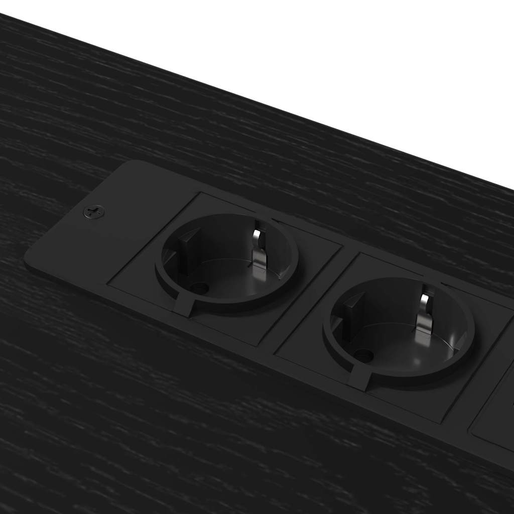 Mesa Carvalho preto 100 x 50 x 86.5 cm Madeira processada