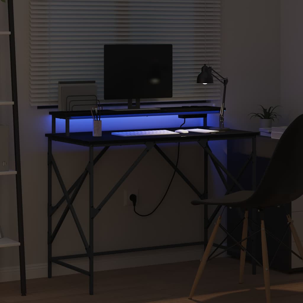 Mesa Carvalho preto 100 x 50 x 86.5 cm Madeira processada