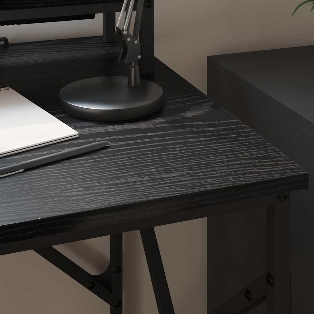 Mesa Carvalho preto 100 x 50 x 86.5 cm Madeira processada