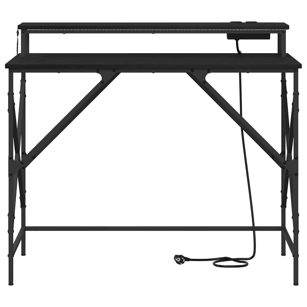 Mesa Carvalho preto 100 x 50 x 86.5 cm Madeira processada