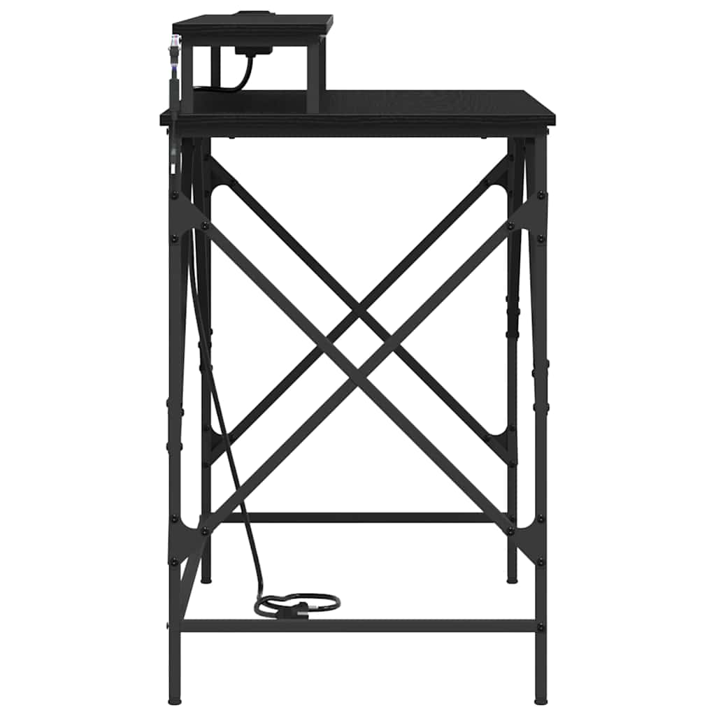 Mesa Carvalho preto 100 x 50 x 86.5 cm Madeira processada