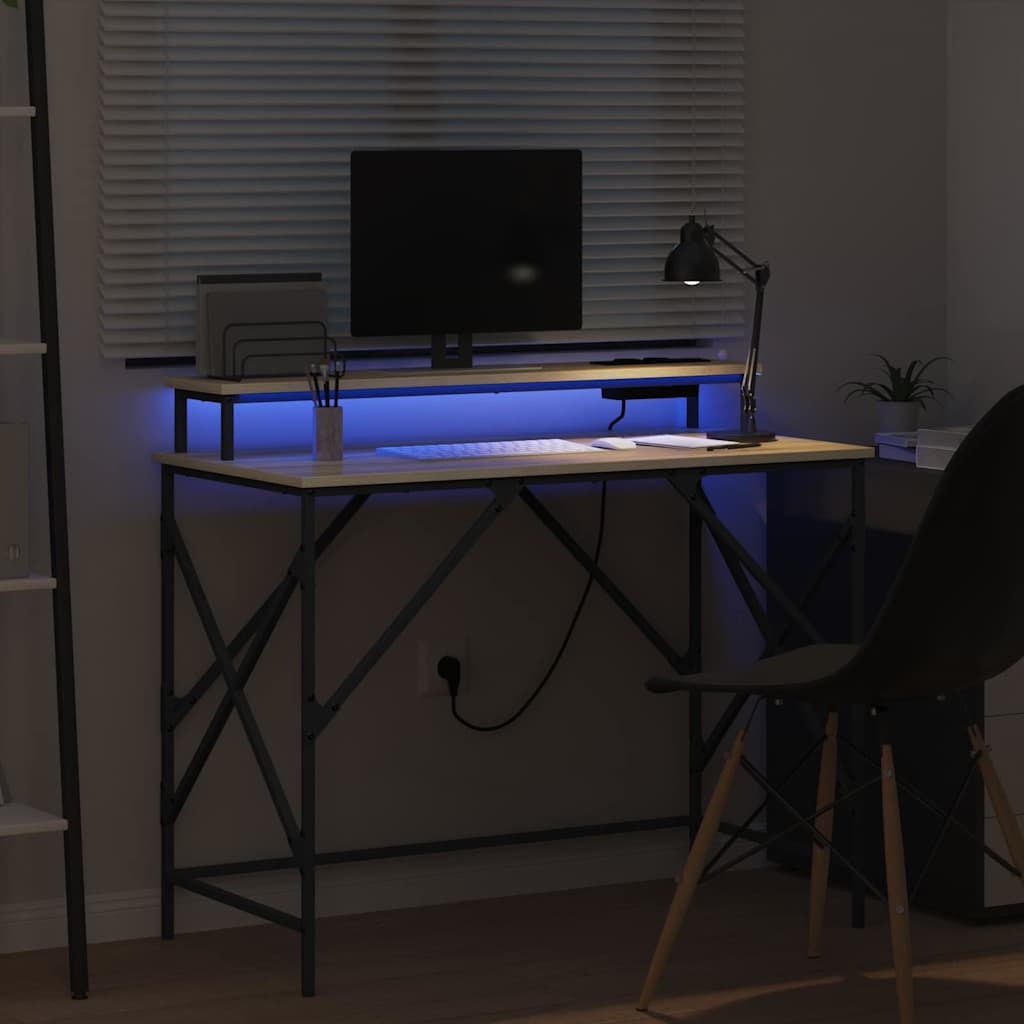 Mesa Carvalho sonoma 100 x 50 x 86.5 cm Madeira processada