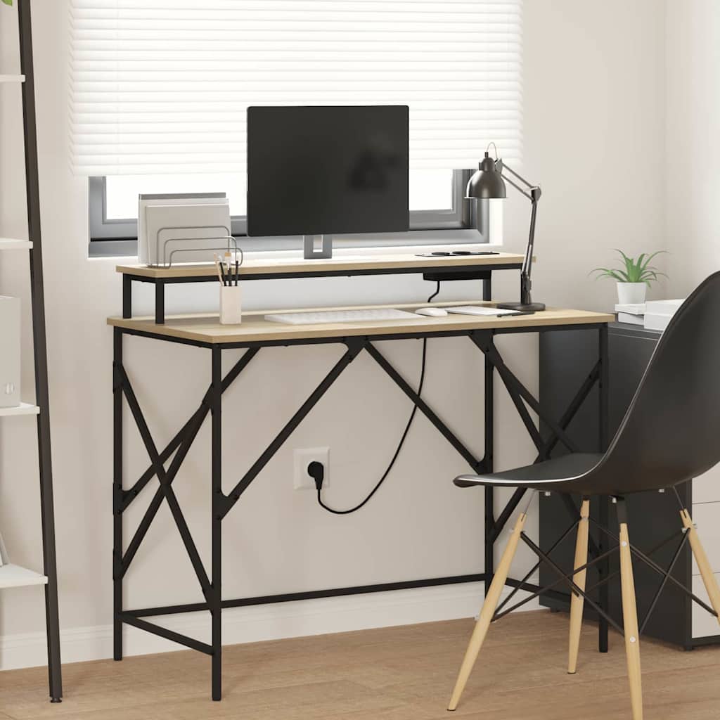 Mesa Carvalho sonoma 100 x 50 x 86.5 cm Madeira processada