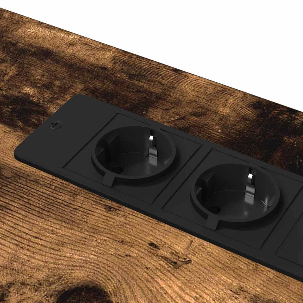 Mesa Carvalho fumado 100 x 50 x 86.5 cm Madeira processada