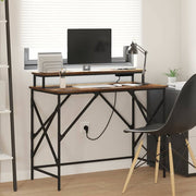 Mesa Carvalho fumado 100 x 50 x 86.5 cm Madeira processada