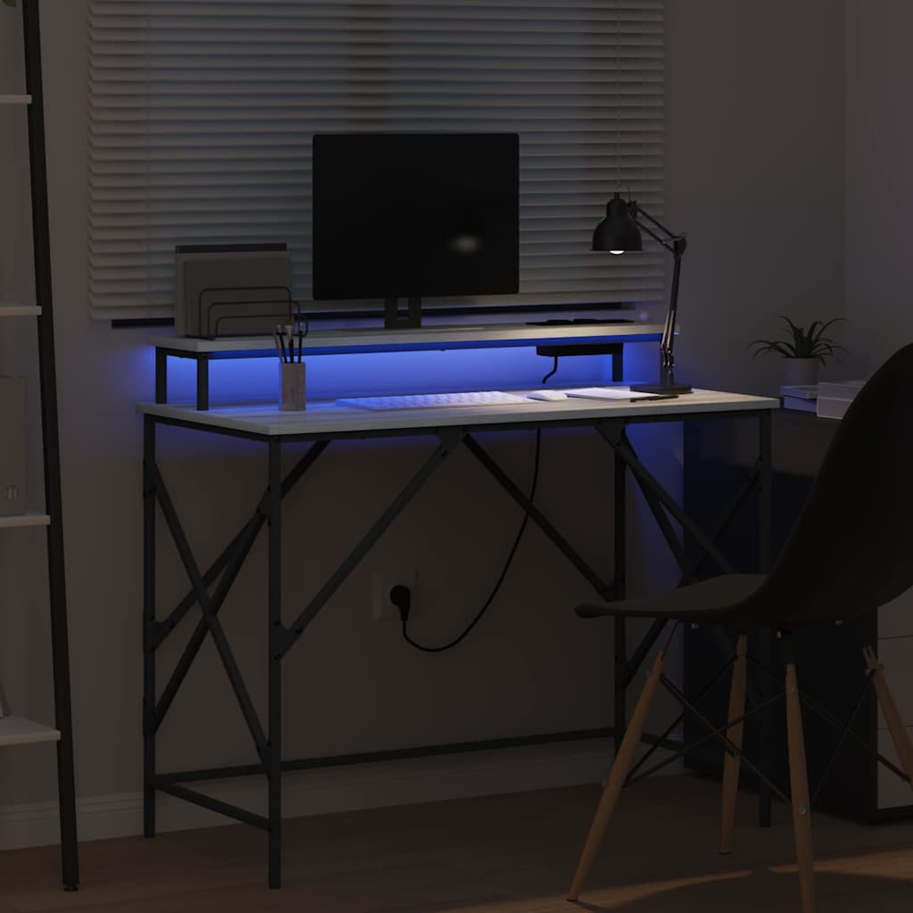 Mesa Sonoma cinzento 100 x 50 x 86.5 cm Madeira processada