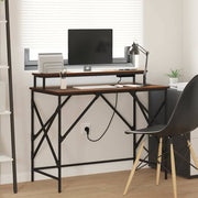 Mesa Carvalho castanho 100 x 50 x 86.5 cm Madeira processada