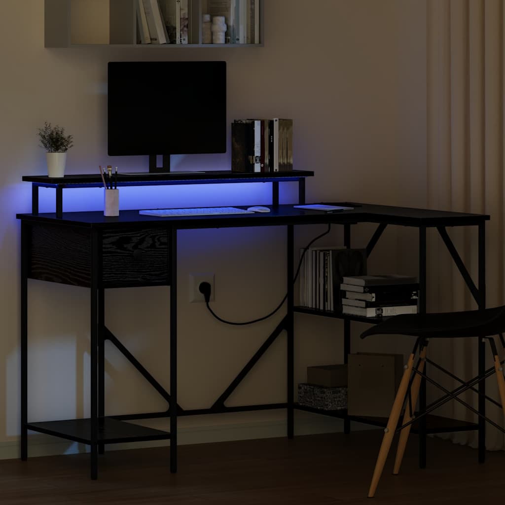 Mesa Carvalho preto 120 x 79 x 86.5 cm Madeira processada