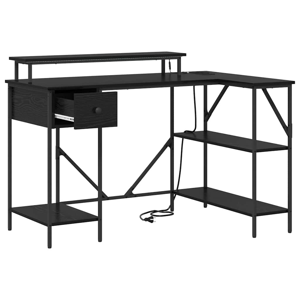 Mesa Carvalho preto 120 x 79 x 86.5 cm Madeira processada