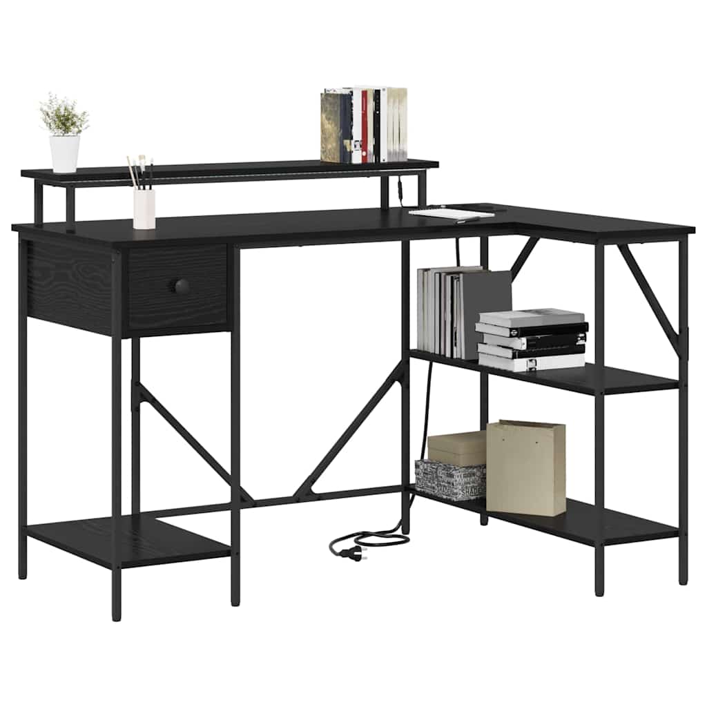 Mesa Carvalho preto 120 x 79 x 86.5 cm Madeira processada