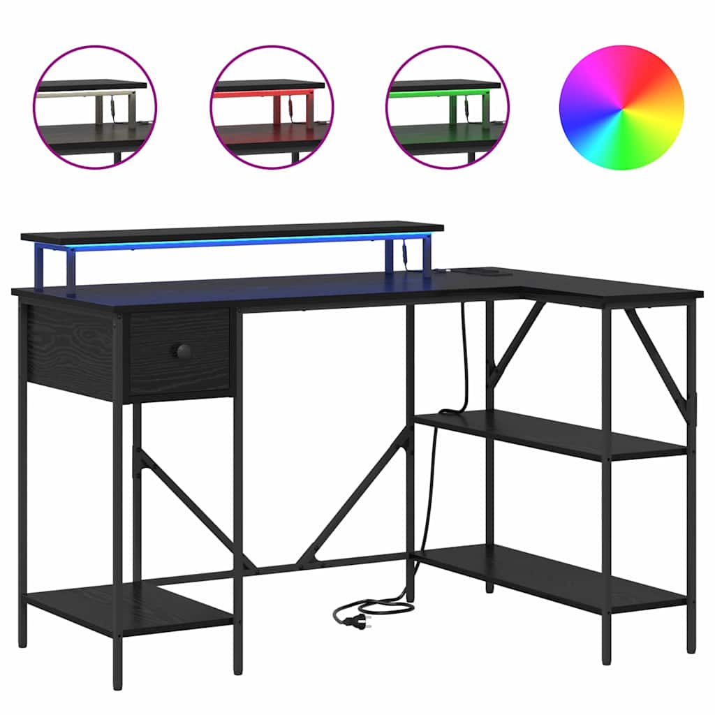 Mesa Carvalho preto 120 x 79 x 86.5 cm Madeira processada