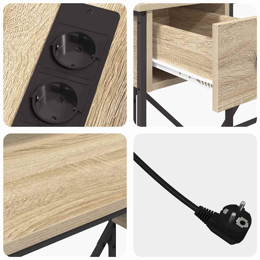 Mesa Carvalho sonoma 120 x 79 x 86.5 cm Madeira processada