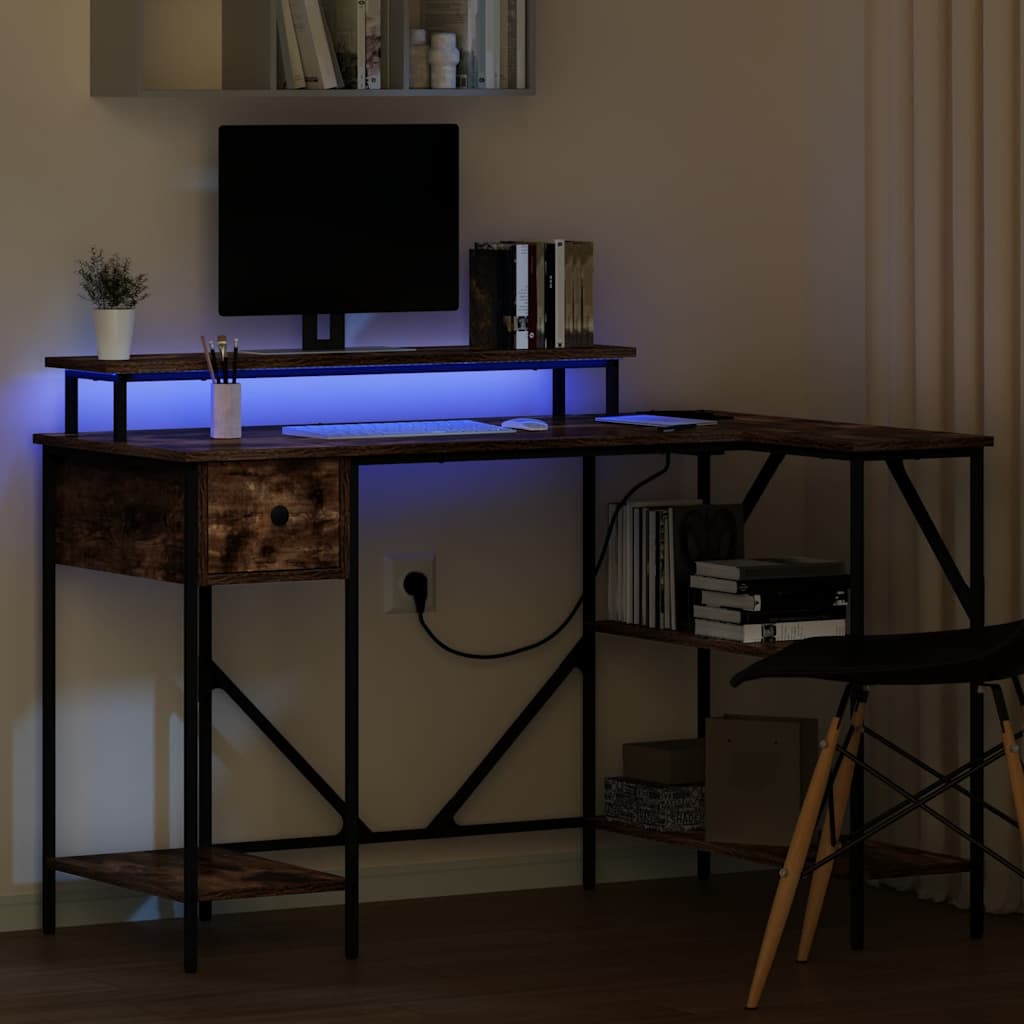 Mesa Carvalho fumado 120 x 79 x 86.5 cm Madeira processada