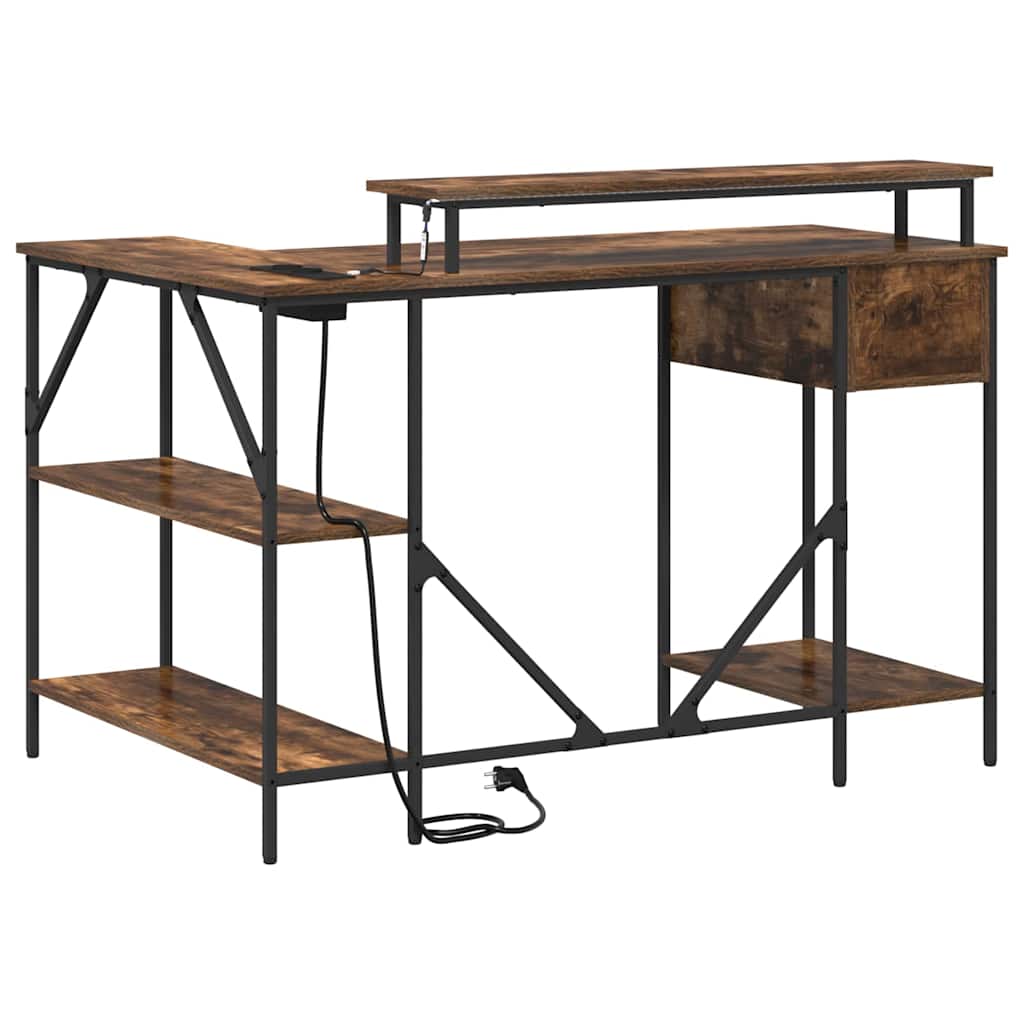 Mesa Carvalho fumado 120 x 79 x 86.5 cm Madeira processada