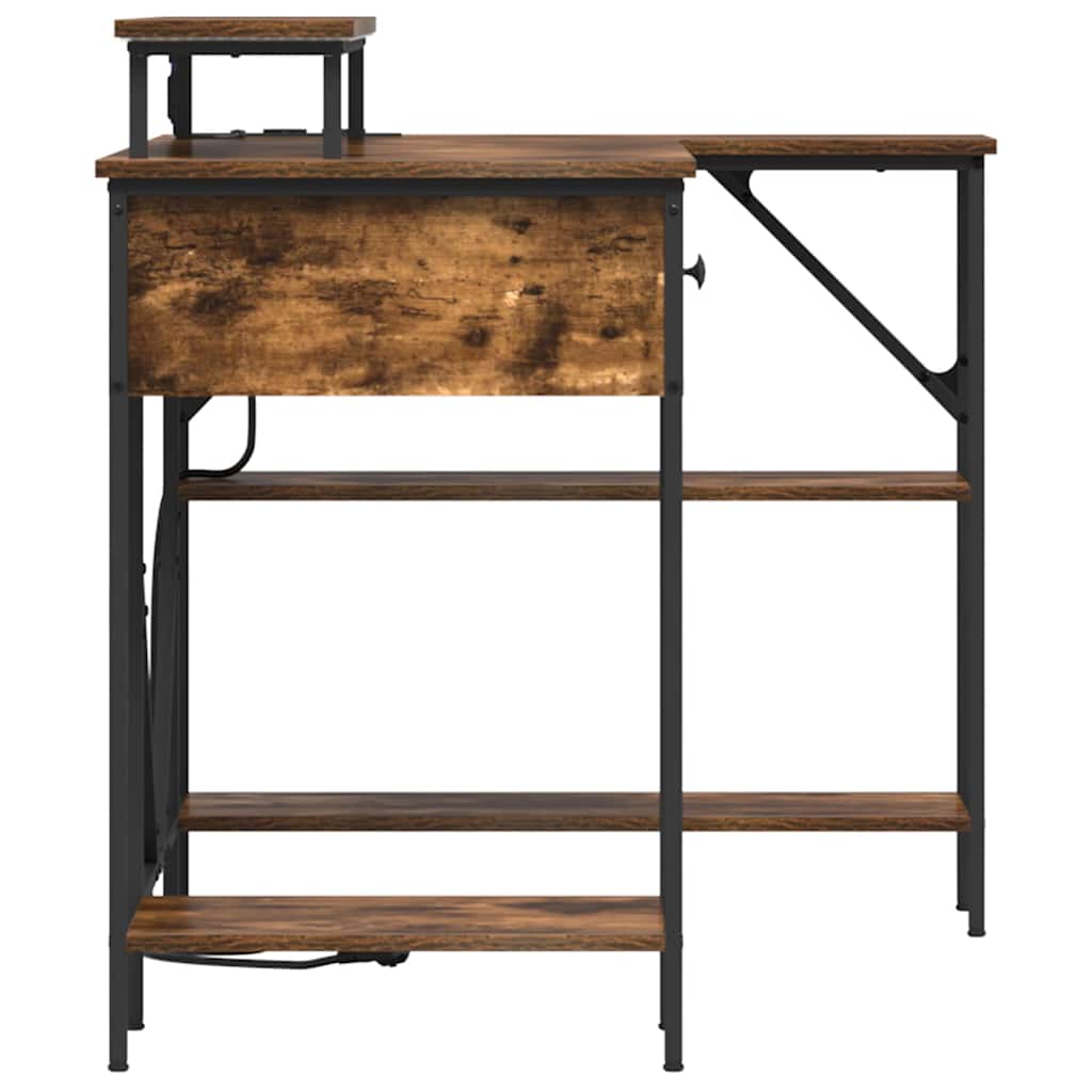 Mesa Carvalho fumado 120 x 79 x 86.5 cm Madeira processada