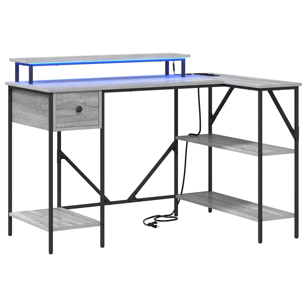 Mesa Sonoma cinzento 120 x 79 x 86.5 cm Madeira processada