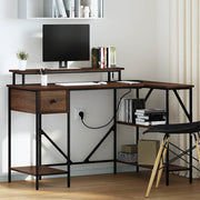 Mesa Carvalho castanho 120 x 79 x 86.5 cm Madeira processada