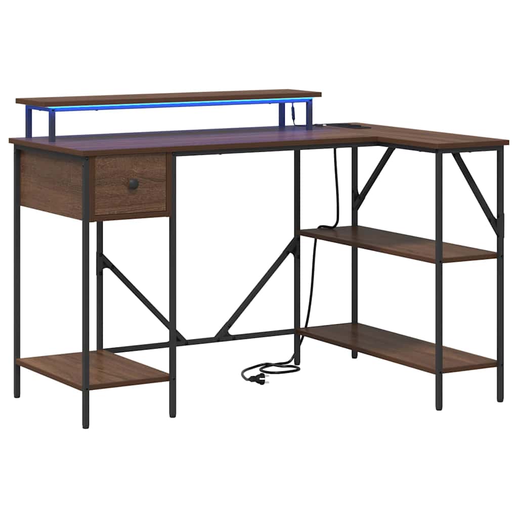 Mesa Carvalho castanho 120 x 79 x 86.5 cm Madeira processada