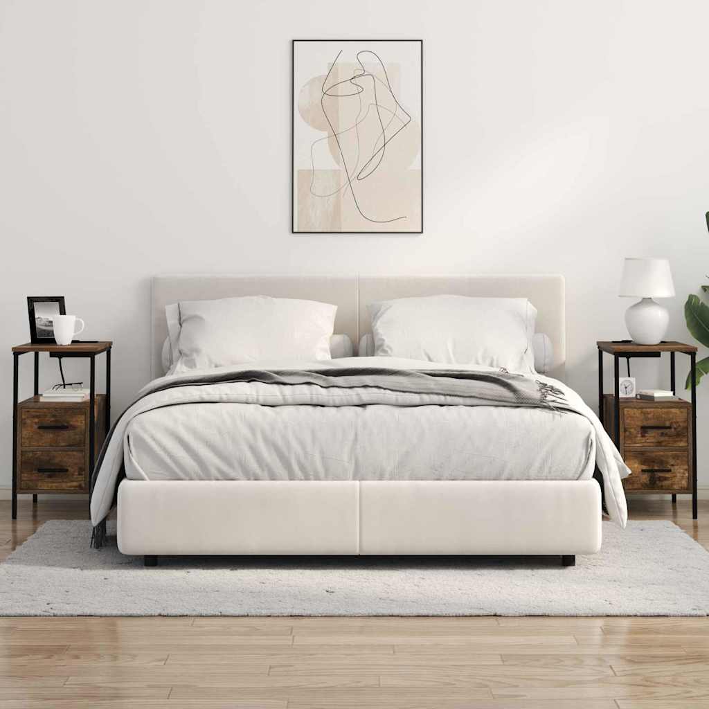 Mesa-de-cabeceira 2 pcs Carvalho fumado 30 x 48 x 61 cm