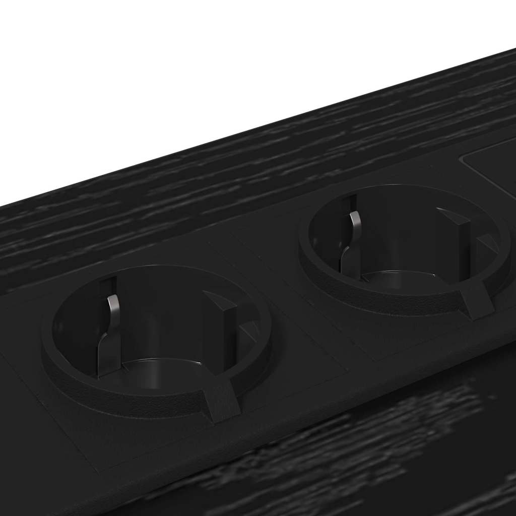 Armário de Cabeceira 2 pcs Carvalho preto 42 x 41 x 56 cm