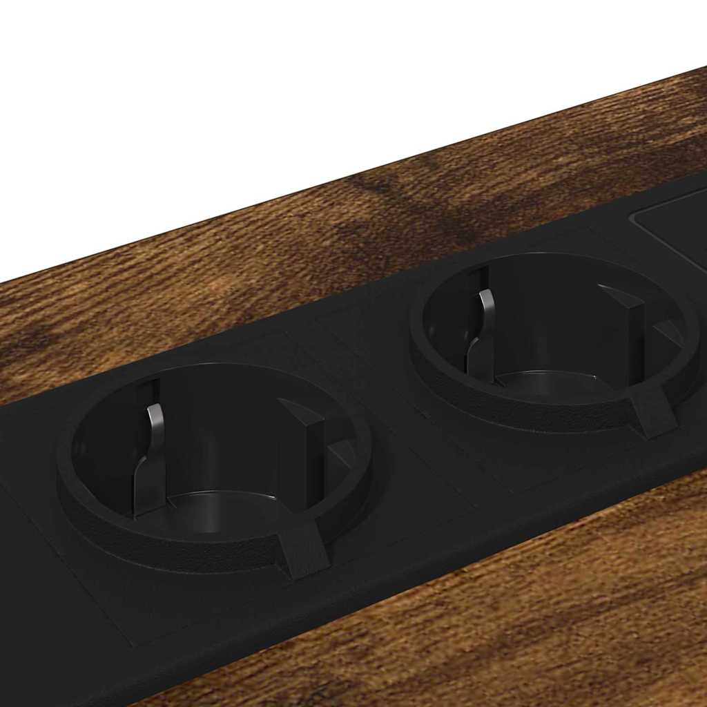 Armário de Cabeceira com gaveta Carvalho fumado 42 x 41 x 56 cm